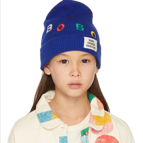 Bobo Choses Kids Blue Bobo Beanie - Picture 2 of 4